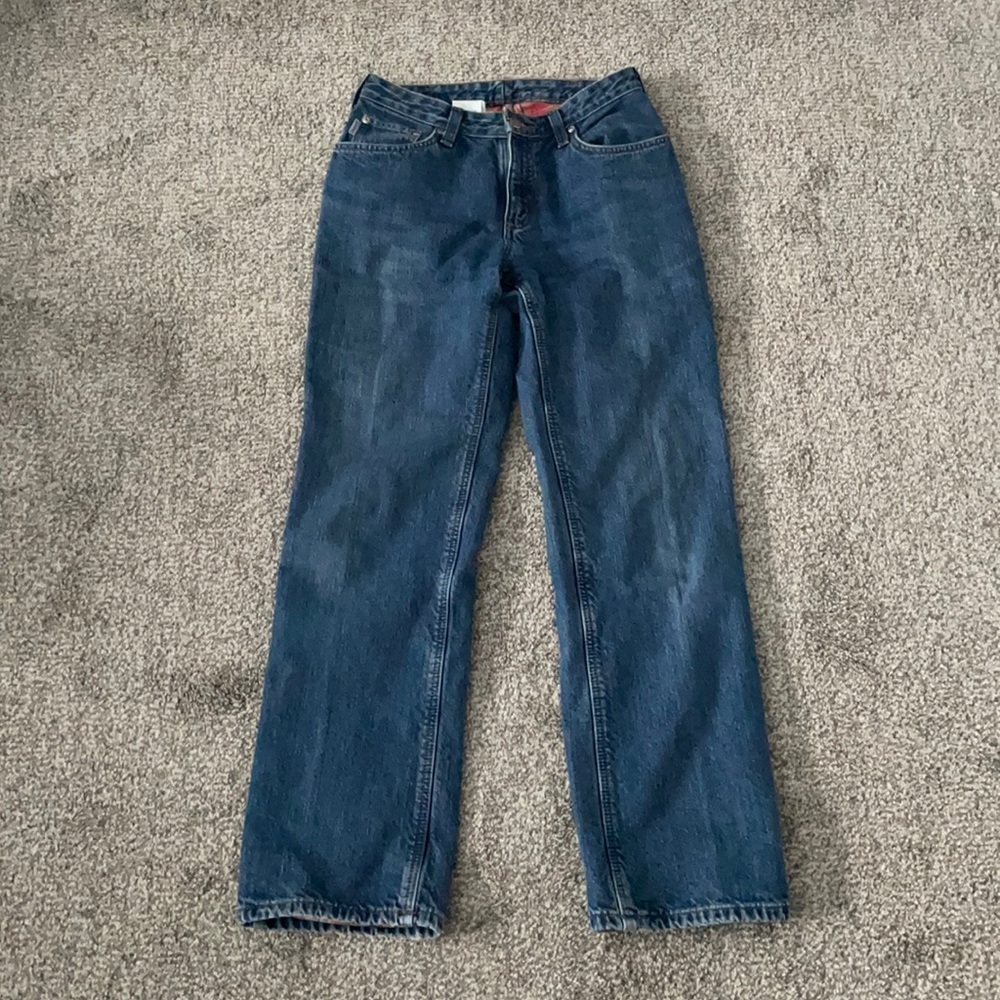 Carhartt Women's Flannel Lined Jeans Size 4 by 32